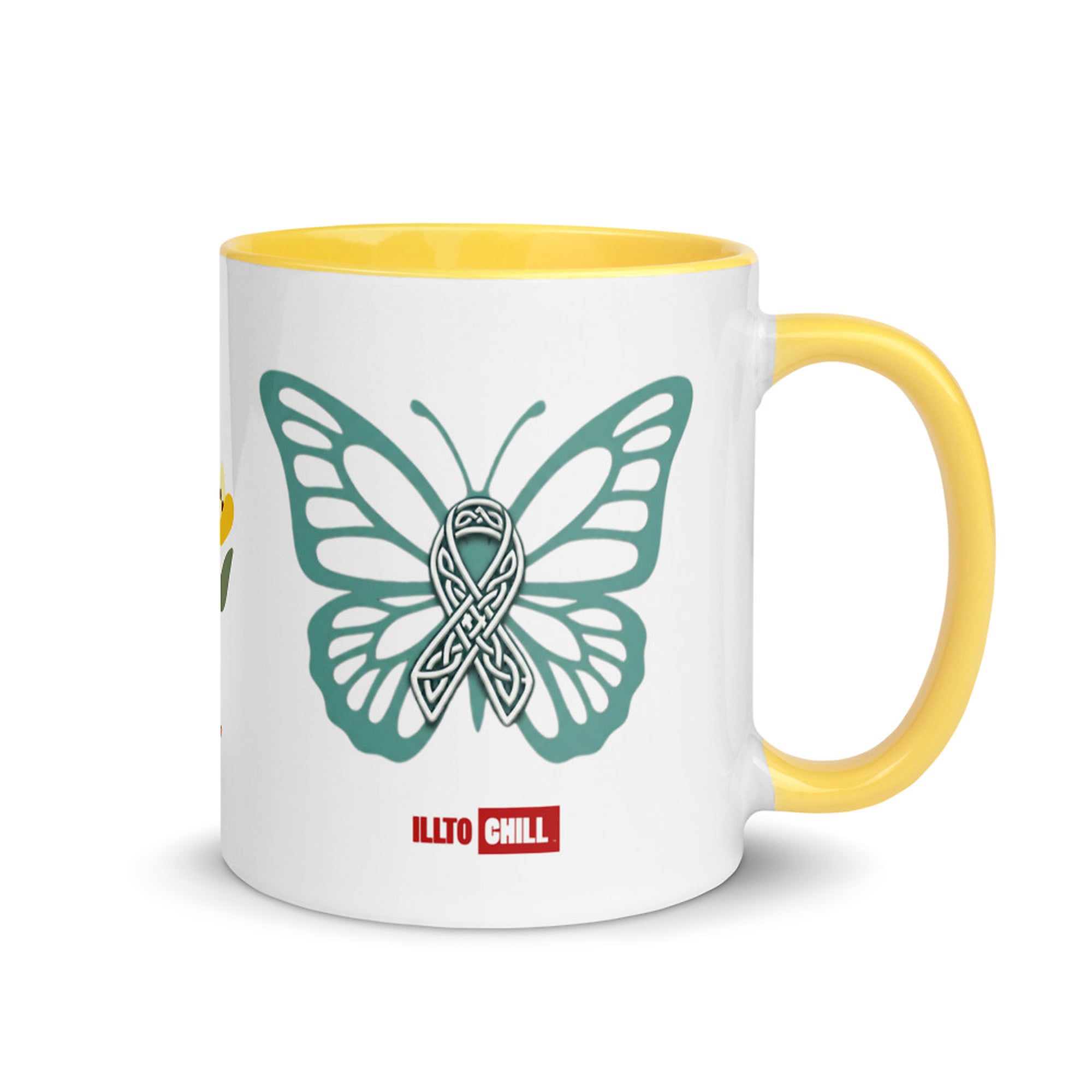 ILLTOCHILL POTS awareness gift Mug with Color Inside – Flat Right