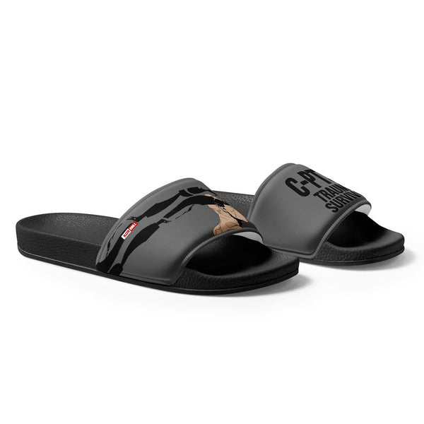 ILLTOCHILL C-PTSD Support Men's Slides – Flat Right Front (C-ptsd Support Men's Slides)