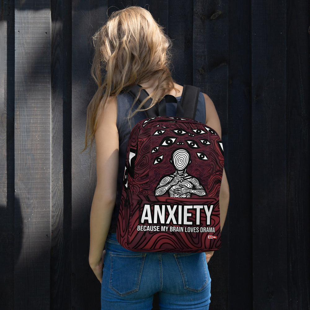 ILLTOCHILL Anxiety Awareness Backpack – Women's Lifestyle Front (Black)