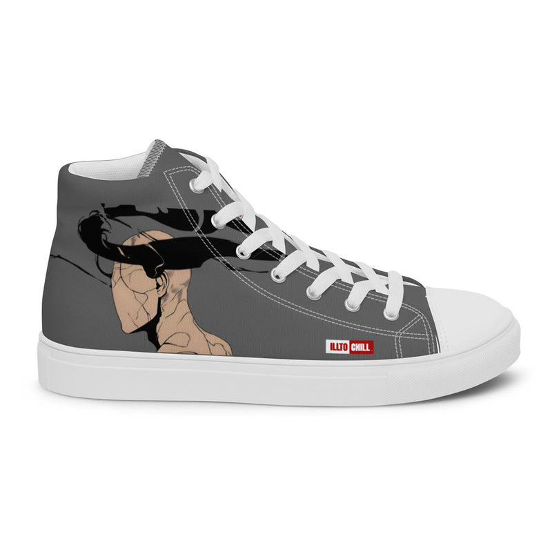 ILLTOCHILL CPTSD awareness Complex Post-Traumatic gift Men’s high top canvas shoes – Flat 2 Right Outside