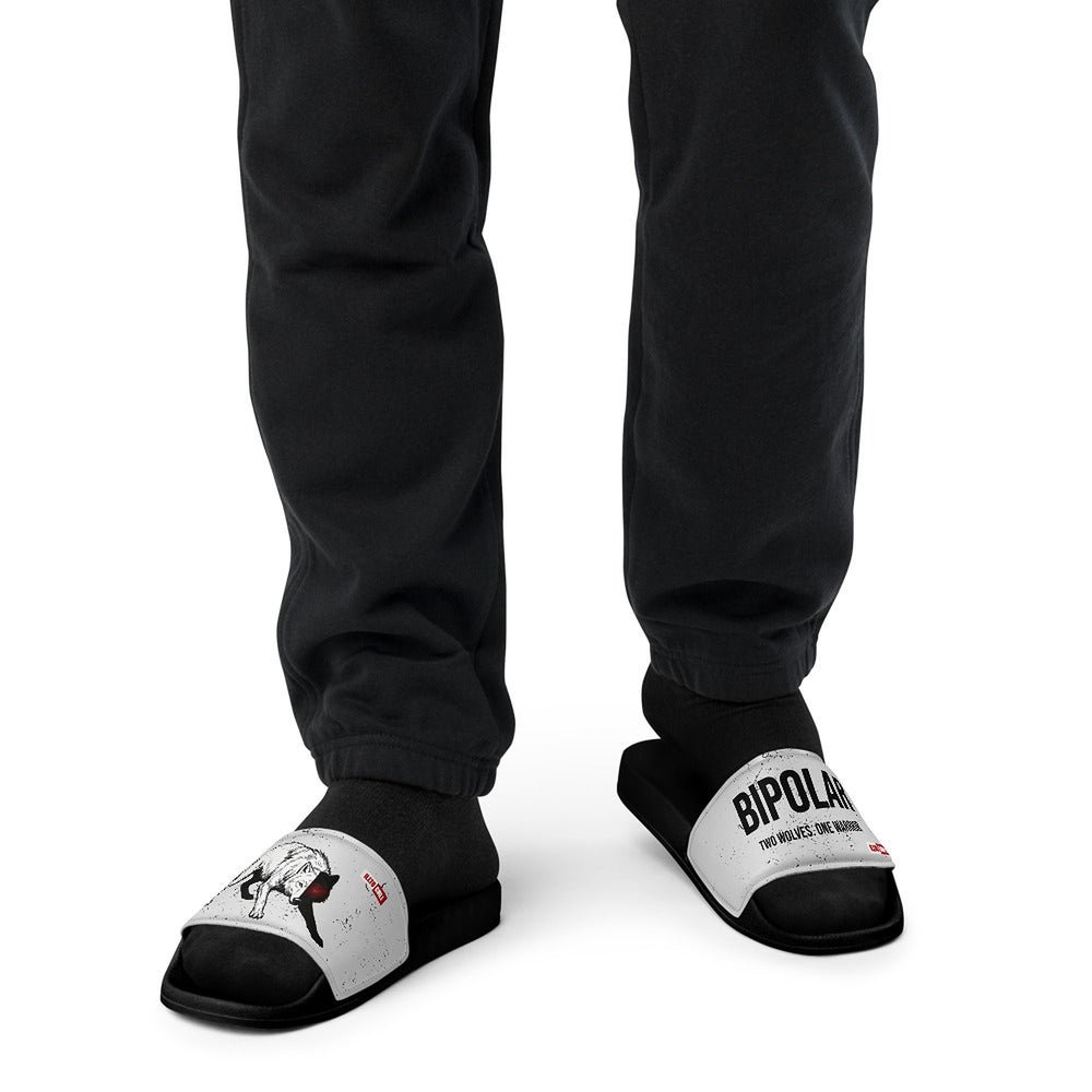 ILLTOCHILL Bipolar Support Men's Slides – Men's Front (Bipolar Support Men's Slides)