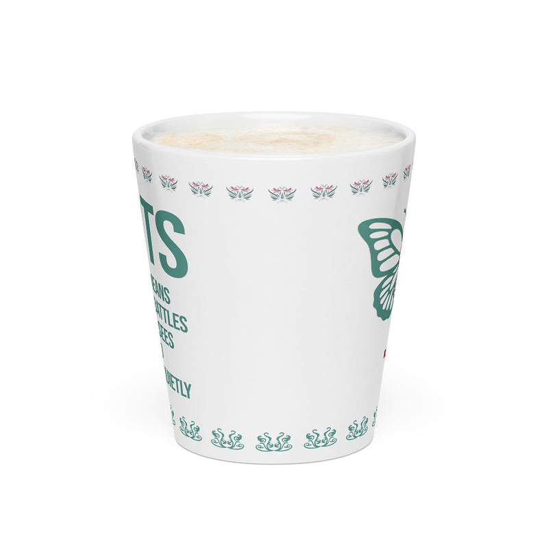 ILLTOCHILL POTS awareness gift Latte mug – Flat 2 Front
