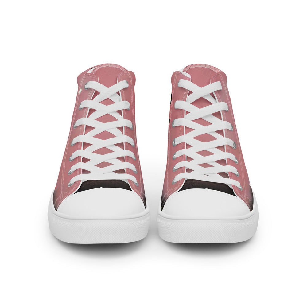 ILLTOCHILL Endometriosis awareness Endo support gift Men’s high top canvas shoes – Flat Front