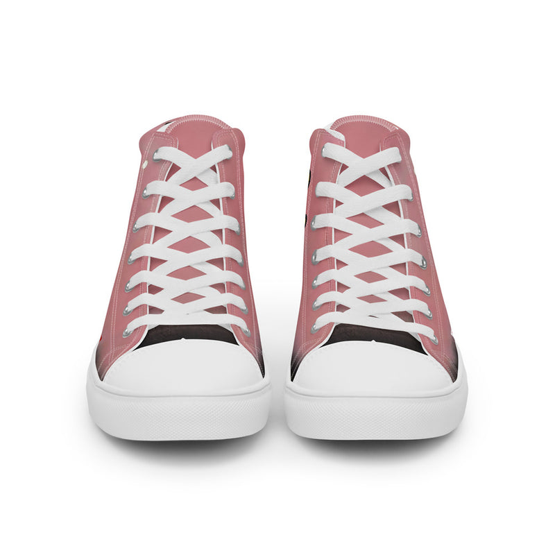 ILLTOCHILL Endometriosis awareness Endo support gift Men’s high top canvas shoes – Flat Front