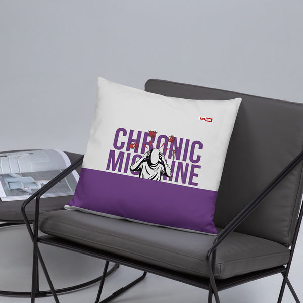 ILLTOCHILL Migraine Awareness Pillow – Lifestyle Front Lifestyle 5 (White)