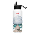 ILLTOCHILL OCD awareness Obsessive-Compulsive Disorder gift Stainless steel water bottle with a straw lid – Flat Left
