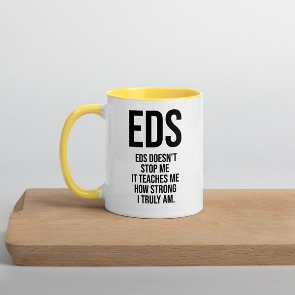 ILLTOCHILL EDS ehler danlos syndrome awareness gift Mug with Color Inside – Lifestyle Left