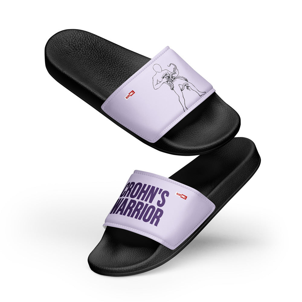 ILLTOCHILL Crohn's Disease Awareness Men's Slides – Flat 5 Front (Crohn's Disease Awareness Men's Slides)