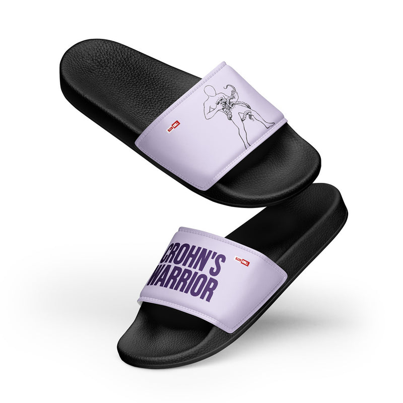 ILLTOCHILL Crohn's Disease Awareness Men's Slides – Flat 5 Front (Crohn's Disease Awareness Men's Slides)