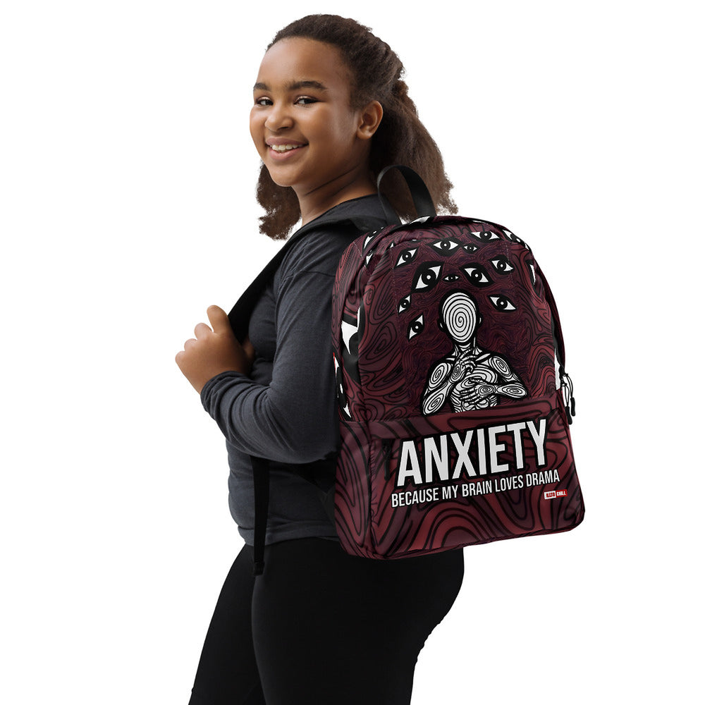 ILLTOCHILL Anxiety Awareness Backpack – Girl's Right (Black)