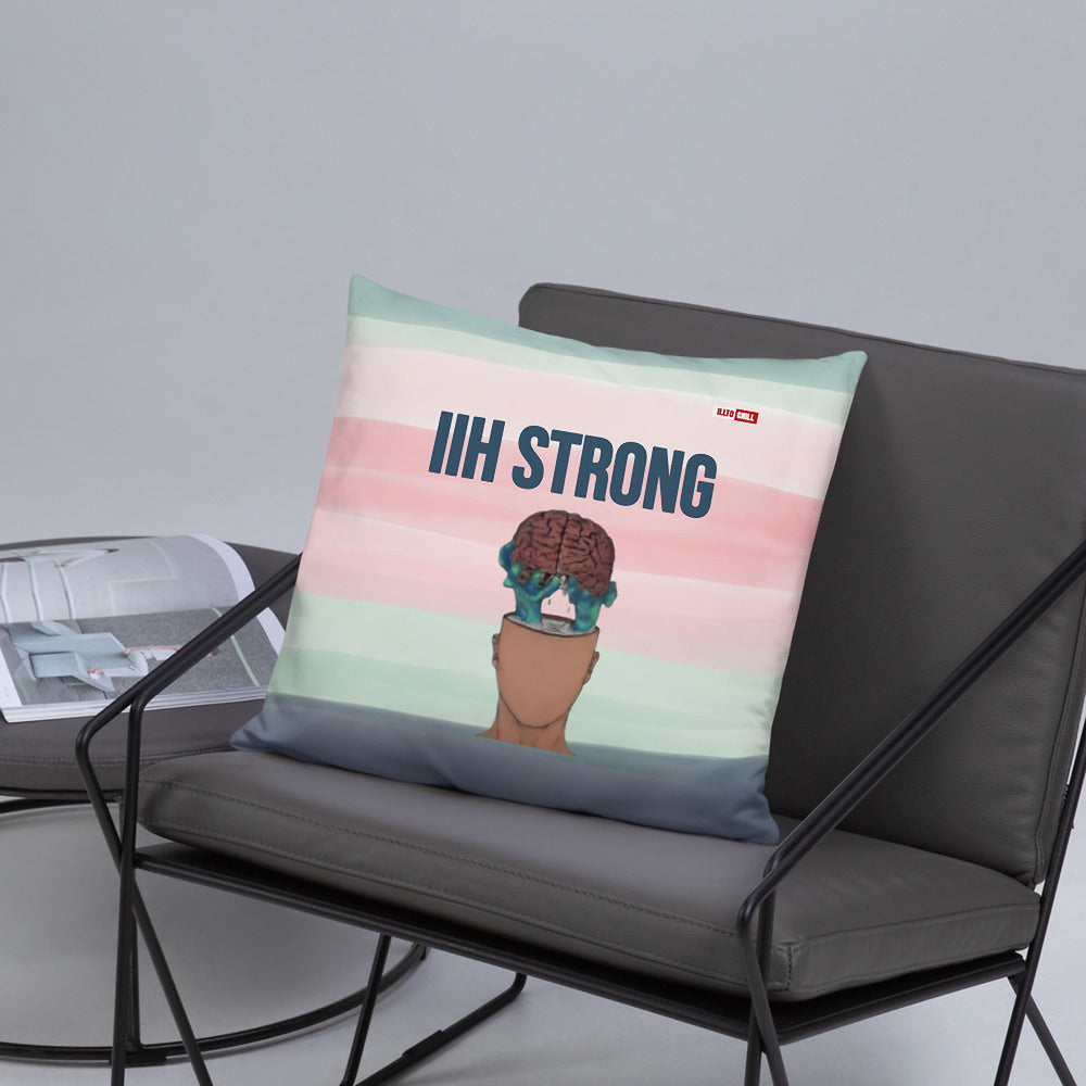 ILLTOCHILL IIH Awareness Pillow – Lifestyle Front Lifestyle 5 (Black)