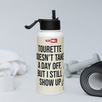 ILLTOCHILL Tourette syndrome awareness TS gift Stainless steel water bottle with a straw lid – Lifestyle 2 Right