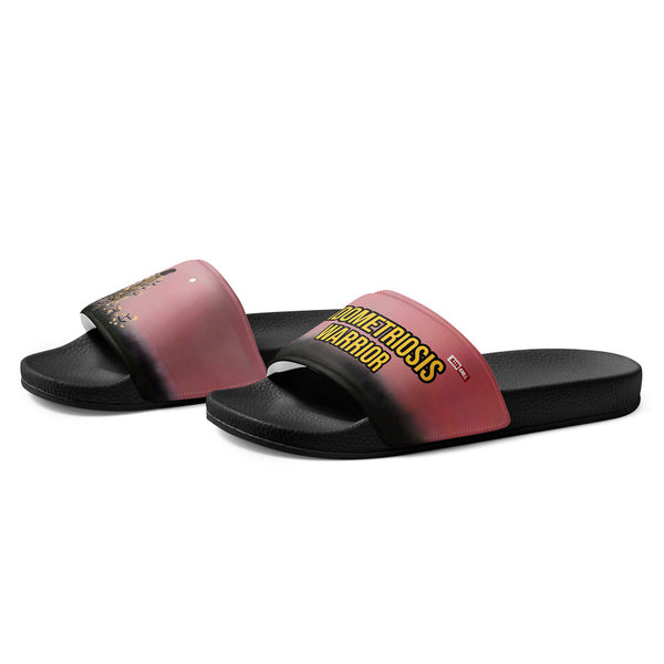 ILLTOCHILL Endometriosis awareness Endo support gift Men’s slides – Flat Left Front