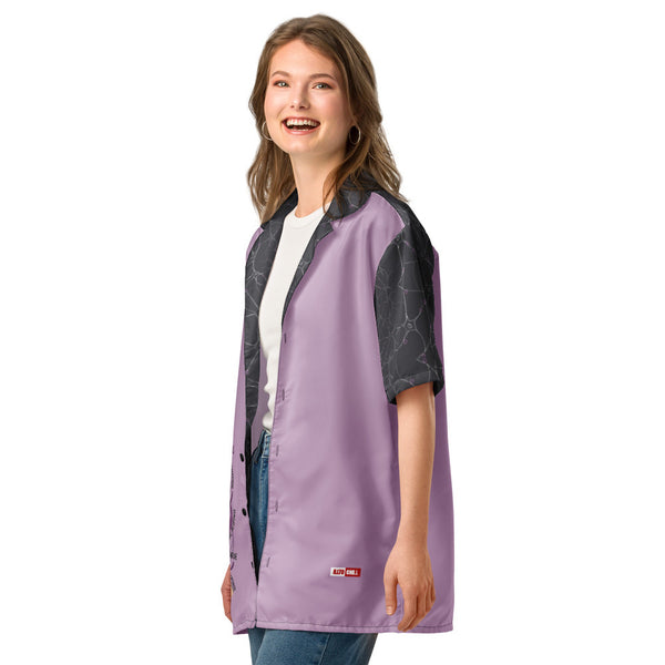 ILLTOCHILL MCAS awareness Mast cell activation syndrome Unisex button shirt – Women's 2 Left Front (Black)