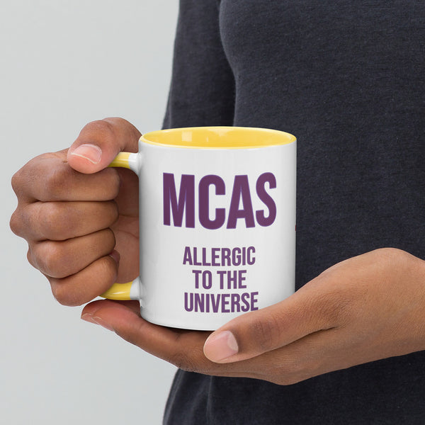 ILLTOCHILL MCAS awareness Mast cell activation syndrome gift Mug with Color Inside – Lifestyle 3 Left
