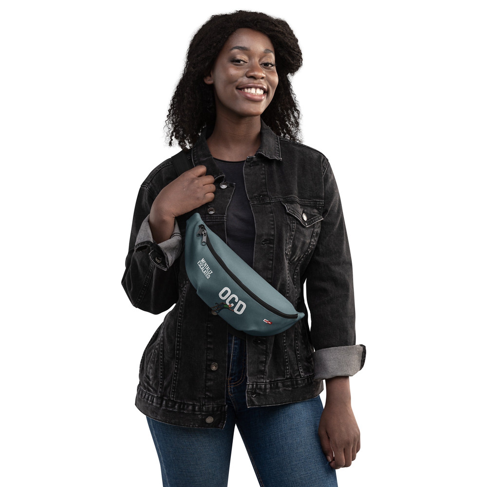 ILLTOCHILL OCD Awareness Fanny Pack – Women's 3 Front (Clear)