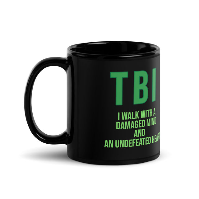 Dark Mode Brain TBI Black Mug ILLTOCHILL Bold Everyday Drinkware