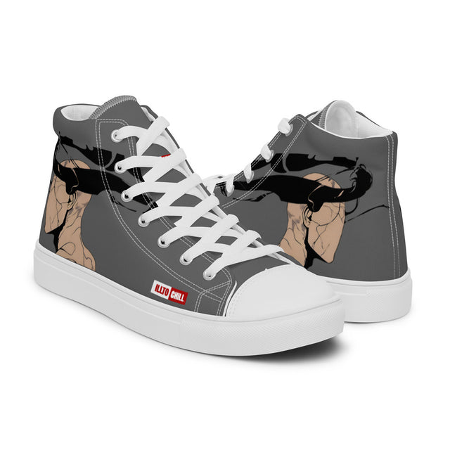 Triggered but Stylish C-PTSD High Top Mens Canvas Shoes – ILLTOCHILL Edge