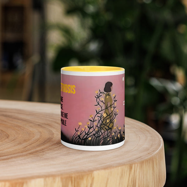 ILLTOCHILL Endometriosis awareness Endo warrior gift Mug with Color Inside – Lifestyle 5 Front