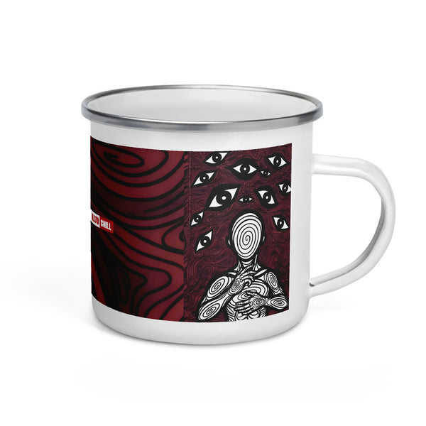 ILLTOCHILL Anxiety awareness gift Enamel Mug – Default Right