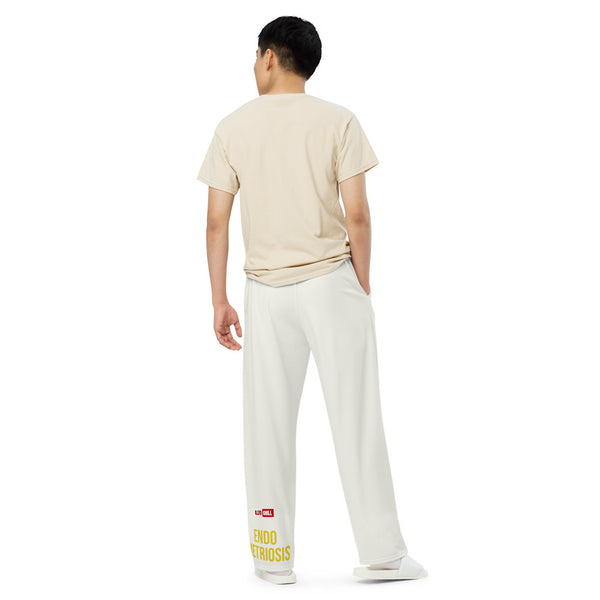 ILLTOCHILL Endometriosis Awareness Pants – Men's Back (White)