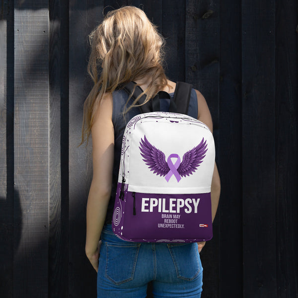 ILLTOCHILL Epilepsy Support Backpack – Women's Lifestyle Front (Clear)