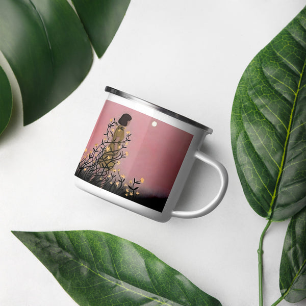 ILLTOCHILL Endometriosis awareness Endo warrior gift Enamel Mug – Lifestyle Right