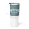 ILLTOCHILL OCD awareness Obsessive-Compulsive Disorder gift Travel mug with a handle – Flat Right