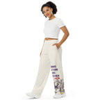 ILLTOCHILL Lupus Awareness Pants – Women's Left Front (White)