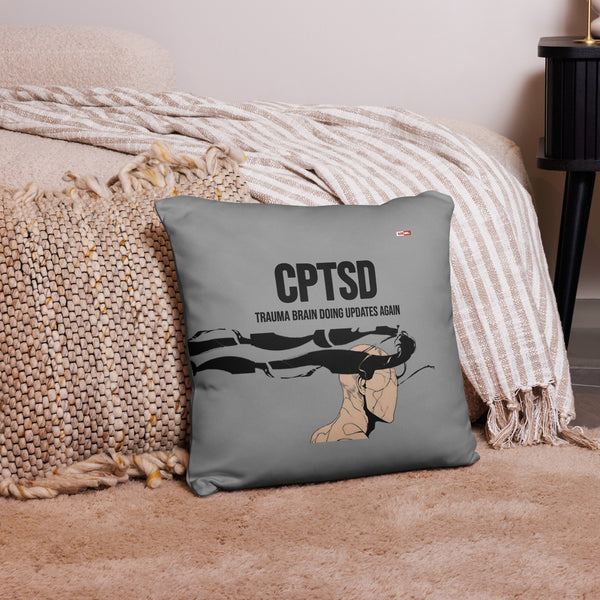 ILLTOCHILL C-PTSD Support Pillow – Lifestyle 5 Front (Black)