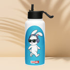 ILLTOCHILL Hard of hearing support gift Stainless steel water bottle with a straw lid – Lifestyle 4 Left
