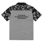 ILLTOCHILL CPTSD awareness Complex Post Traumatic Stress Disorder Unisex button shirt – Flat Back (Black)