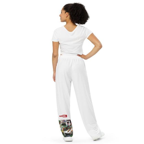ILLTOCHILL ADHD Awareness Pants – Women's Back (White)