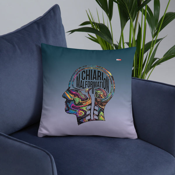 ILLTOCHILL CM Chiari Malformation awareness gift Pillow – Lifestyle Front Lifestyle 6 (Black)