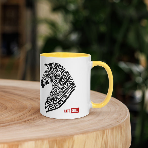 ILLTOCHILL EDS ehler danlos syndrome awareness gift Mug with Color Inside – Lifestyle 5 Right