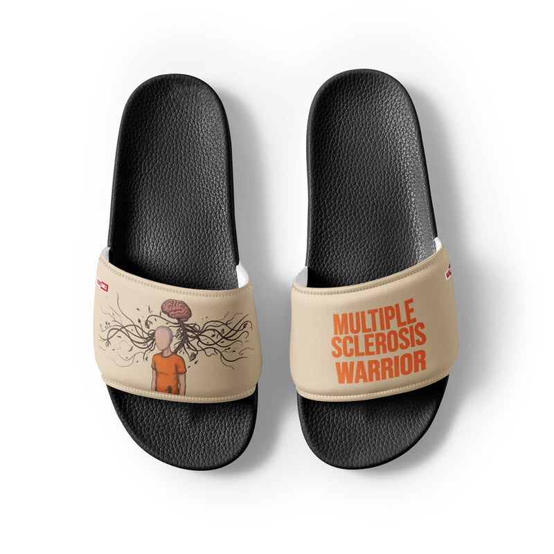 ILLTOCHILL MS Awareness Women's Slides – Flat Front 2 (Ms Awareness Women's Slides)