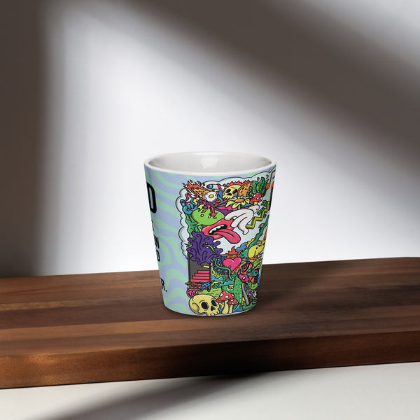 ILLTOCHILL Adhd Attention deficit awareness gift Latte mug – Lifestyle 2 Front
