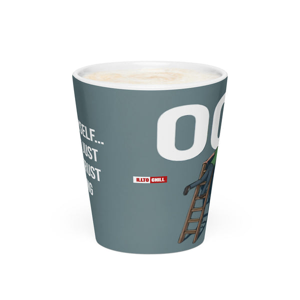 ILLTOCHILL OCD awareness Obsessive-Compulsive Disorder gift Latte mug – Flat 2 Front