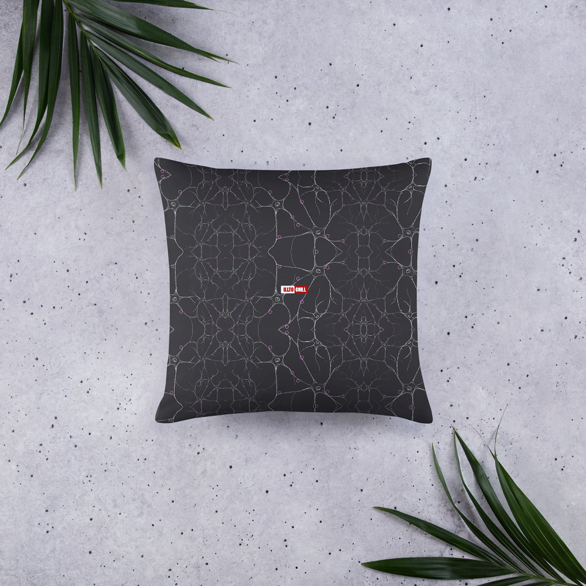 ILLTOCHILL MCAS Awareness Pillow – Flat Lifestyle Back (Black)