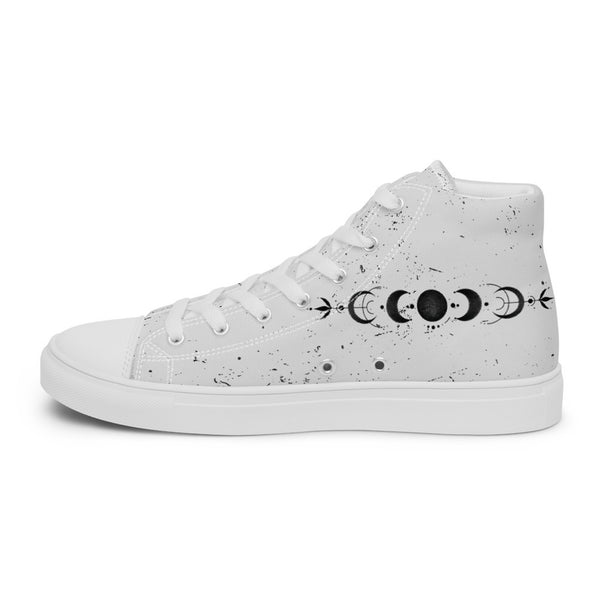 ILLTOCHILL Bipolar disorder gift Men’s high top canvas shoes – Flat 2 Right Inside