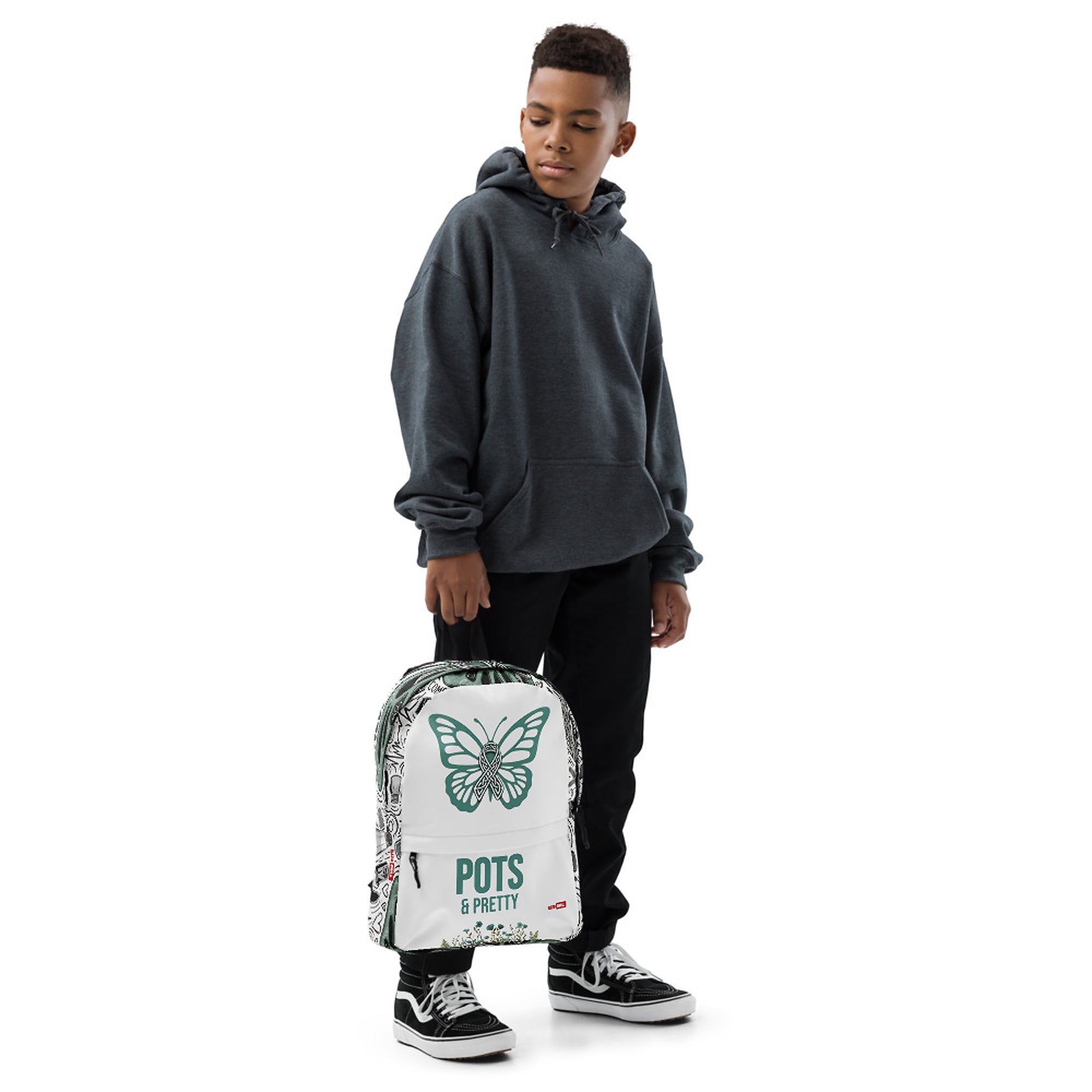 ILLTOCHILL POTS Awareness Backpack – Boy's Front (Clear)