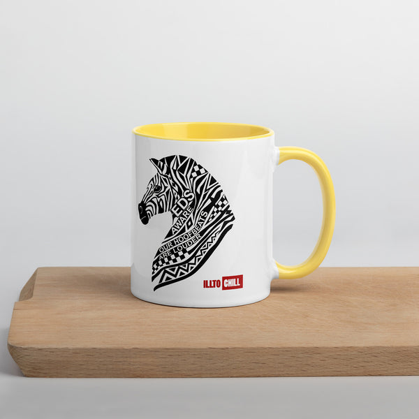 ILLTOCHILL EDS ehler danlos syndrome awareness gift Mug with Color Inside – Lifestyle Right