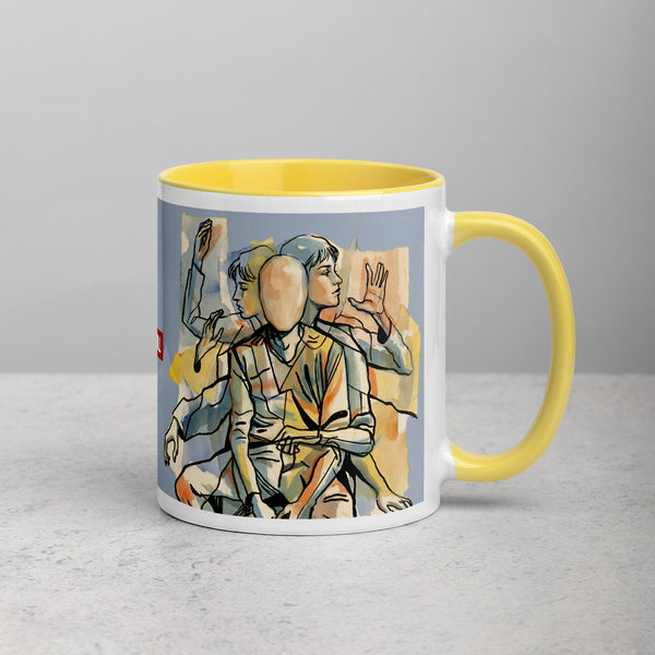 ILLTOCHILL Tourette syndrome awareness TS gift Mug with Color Inside – Lifestyle 2 Right