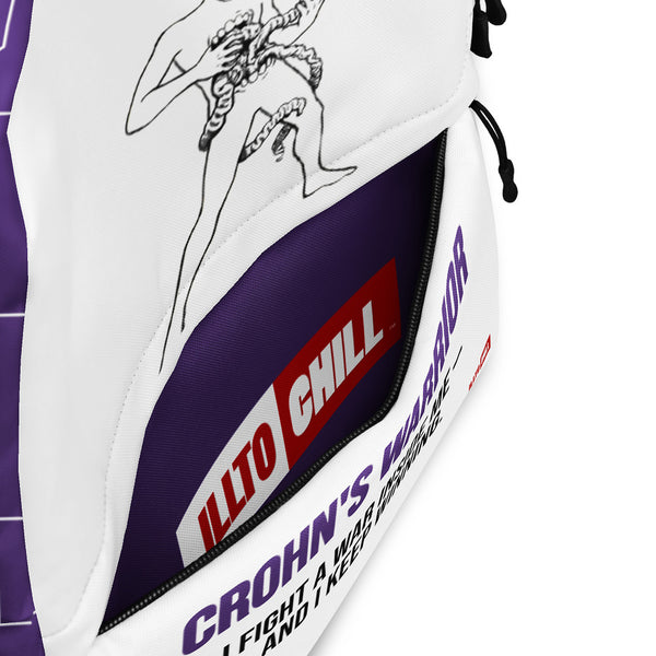 ILLTOCHILL Crohn's Disease Awareness Backpack – Product details Product details 2 (Clear)