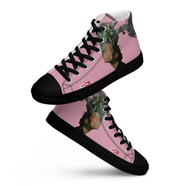 ILLTOCHILL Asthma Support Women's High Top Shoes – Flat Lifestyle Front (Asthma Support Women's High Top Shoes)