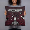ILLTOCHILL Anxiety Awareness Pillow – Person Front (Black)