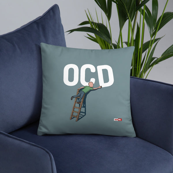 ILLTOCHILL OCD Awareness Pillow – Lifestyle Front Lifestyle 6 (Black)