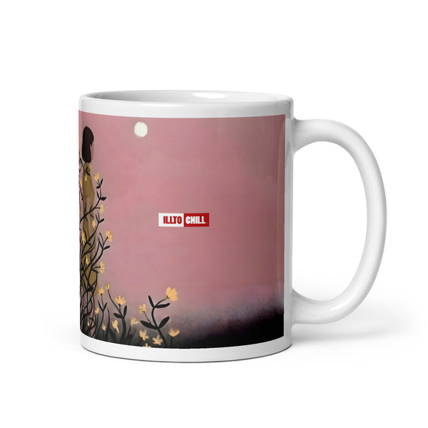 ILLTOCHILL Endometriosis awareness Endo warrior gift White glossy mug – Default Handle on Right