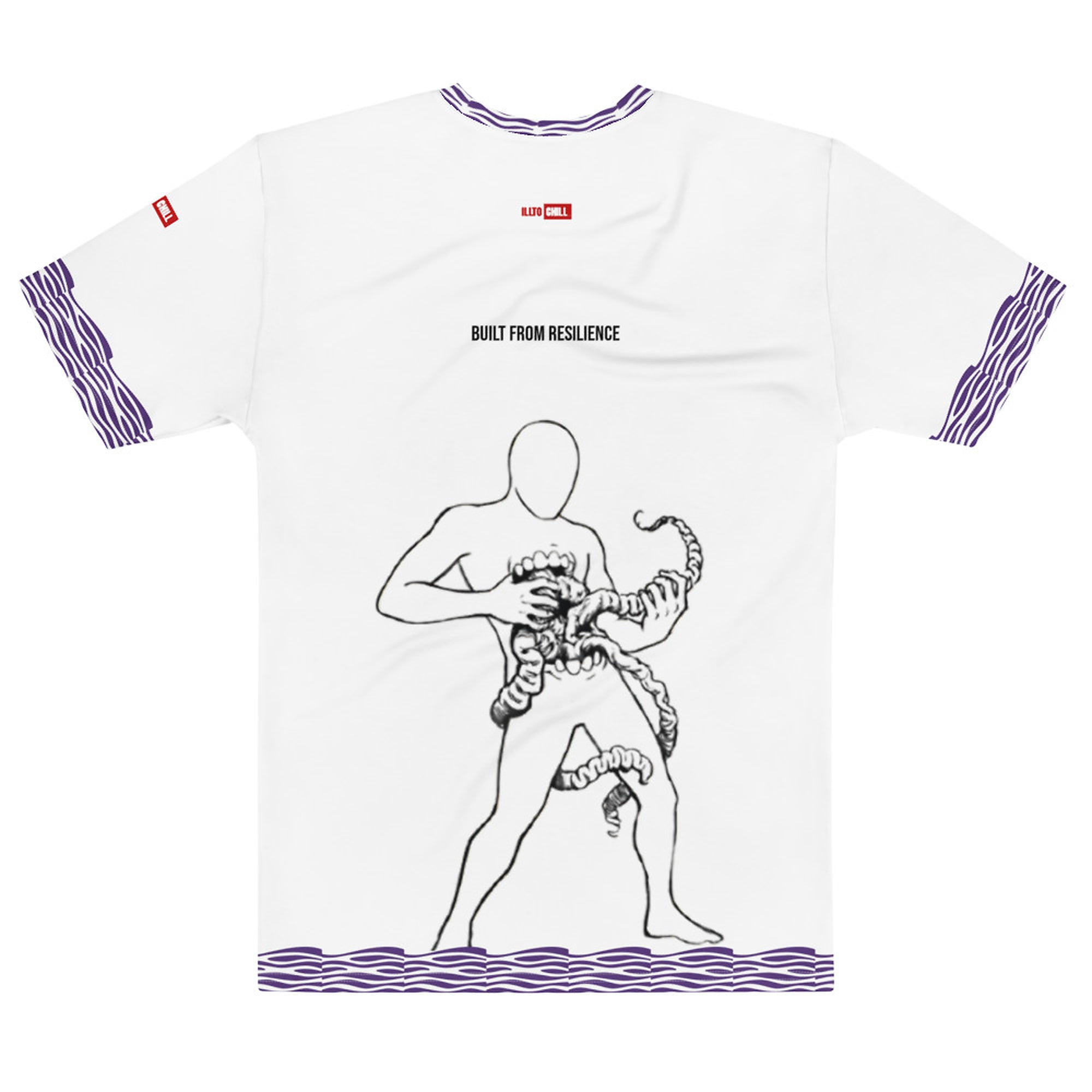 ILLTOCHILL Crohn's Disease Awareness T-Shirt – Flat Back (White) #2