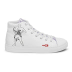 ILLTOCHILL Crohn's disease awareness and support gift Men’s high top canvas shoes – Flat 2 Right Outside